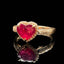 14K GOLD 2.08 CTW NATURAL RUBY & DIAMOND RING