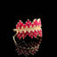 14K GOLD 1.57 CTW NATURAL RUBY & DIAMOND RING