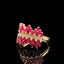 14K GOLD 1.57 CTW NATURAL RUBY & DIAMOND RING