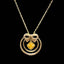 14K GOLD 0.78 CT NATURAL COLOR DIAMOND NECKLACE