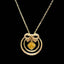 14K GOLD 0.78 CT NATURAL COLOR DIAMOND NECKLACE