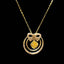 14K GOLD 0.78 CT NATURAL COLOR DIAMOND NECKLACE
