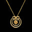 14K GOLD 0.78 CT NATURAL COLOR DIAMOND NECKLACE