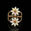 14K GOLD 1.04 CTW NATURAL OPAL & DIAMOND RING
