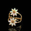 14K GOLD 1.04 CTW NATURAL OPAL & DIAMOND RING