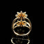 14K GOLD 1.04 CTW NATURAL OPAL & DIAMOND RING