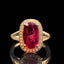 14K GOLD 3.12 CTW NATURAL TOURMALINE & DIAMOND RING