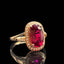14K GOLD 3.12 CTW NATURAL TOURMALINE & DIAMOND RING