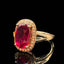 14K GOLD 3.12 CTW NATURAL TOURMALINE & DIAMOND RING