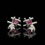 14K GOLD 0.50 CTW NATURAL RUBY & DIAMOND EARRINGS