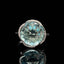 14K GOLD 7.18 CTW NATURAL TOPAZ & DIAMOND RING