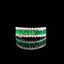 14K GOLD 1.12 CTW NATURAL EMERALD & DIAMOND RING