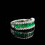 14K GOLD 1.12 CTW NATURAL EMERALD & DIAMOND RING