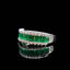 14K GOLD 1.12 CTW NATURAL EMERALD & DIAMOND RING