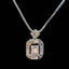 14K GOLD 0.46 CT NATURAL H DIAMOND PENDANT( WITHOUT CHAIN )