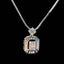 14K GOLD 0.46 CT NATURAL H DIAMOND PENDANT( WITHOUT CHAIN )