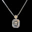 14K GOLD 0.46 CT NATURAL H DIAMOND PENDANT( WITHOUT CHAIN )