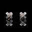 14K GOLD 0.22 CT NATURAL H DIAMOND EARRINGS
