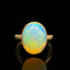 14K GOLD 3.8 CT NATURAL OPAL RING