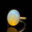 14K GOLD 3.8 CT NATURAL OPAL RING