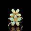 14K GOLD 1.80 CTW NATURAL OPAL & DIAMOND RING