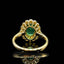 14K GOLD 2.58 CTW NATURAL EMERALD & DIAMOND RING