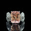 14K GOLD 7.32 CTW NATURAL MORGANITE & DIAMOND RING