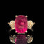 14K GOLD 4.52 CTW NATURAL TOURMALINE & DIAMOND RING