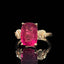 14K GOLD 4.52 CTW NATURAL TOURMALINE & DIAMOND RING
