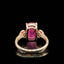 14K GOLD 4.52 CTW NATURAL TOURMALINE & DIAMOND RING