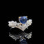 14K GOLD 0.97 CTW NATURAL SPINEL & DIAMOND RING