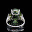 14K GOLD 8.91 CTW NATURAL TOURMALINE & DIAMOND RING
