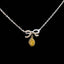 14K GOLD 0.26 CTW NATURAL YELLOW DIAMOND & DIAMOND NECKLACE