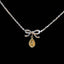 14K GOLD 0.26 CTW NATURAL YELLOW DIAMOND & DIAMOND NECKLACE
