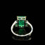 14K GOLD 4.8 CTW NATURAL EMERALD & DIAMOND RING