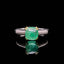 14K GOLD 1.87 CTW NATURAL EMERALD & DIAMOND RING