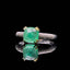 14K GOLD 1.87 CTW NATURAL EMERALD & DIAMOND RING