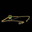 14K GOLD 0.69 CTW VIVID GREEN NATURAL EMERALD & DIAMOND BRACELET