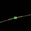 14K GOLD 0.69 CTW VIVID GREEN NATURAL EMERALD & DIAMOND BRACELET