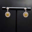 14K GOLD 1.32 CT NATURAL COLOR DIAMOND EARRINGS