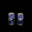 14K GOLD 2.34 CT NATURAL TANZANITE EARRINGS