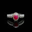 14K GOLD 0.87 CTW NATURAL RUBY & DIAMOND RING