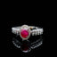 14K GOLD 0.87 CTW NATURAL RUBY & DIAMOND RING