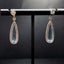 14K GOLD 5.9 CT NATURAL AQUAMARINE & TSAVORITE EARRINGS