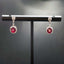 14K GOLD 1.61 CTW NATURAL RUBY & DIAMOND EARRINGS