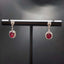 14K GOLD 1.61 CTW NATURAL RUBY & DIAMOND EARRINGS