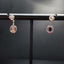 14K GOLD 1.61 CTW NATURAL RUBY & DIAMOND EARRINGS