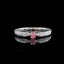 14K GOLD 0.17 CTW NATURAL PINK DIAMOND & DIAMOND RING