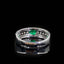 14K GOLD 1.18 CTW VIVID GREEN NATURAL EMERALD & DIAMOND RING