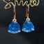 14K GOLD 14.2 CT NATURAL TOPAZ & DIAMOND EARRINGS